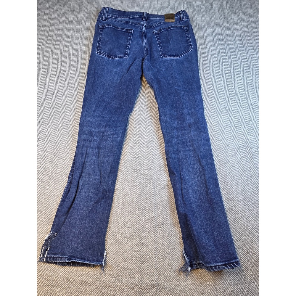 Goodfellow & Co Mens Slim Fit Distressed Hem Blue Jeans 32x30 Stretch Denim - Picture 11 of 12